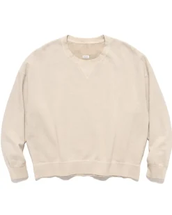 visvim Amplus Sb Sweat L/S (U.D.) Off White>Men Sweaters