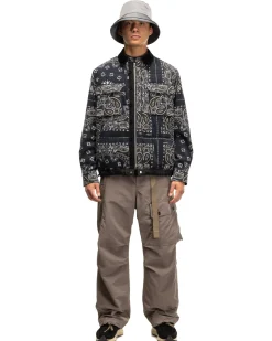 sacai Bandana Print L/S Shirt Navy>Men Shirts
