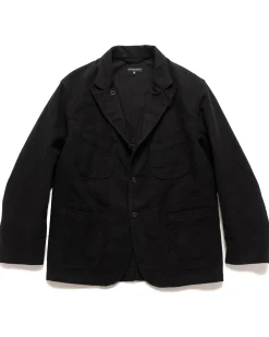 Engineered Garments Bedford Jacket Cotton Moleskin Black>Men Outerwear