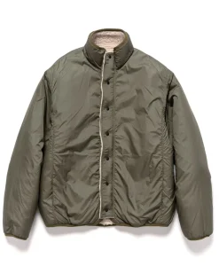 KAPITAL Beniourain Boa Fleece Reversible Blouson Ecru>Men Outerwear