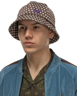 Needles Bermuda Hat-Poly Jacquard Polka Dot>Men Headwear