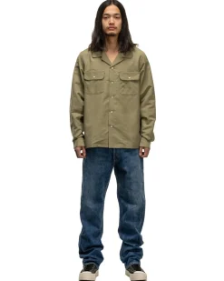 visvim Boomer Shirt L/S (W/L) Olive>Men Shirts