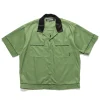 Neighborhood Bowling Shirt Ss Green>Men Shirts