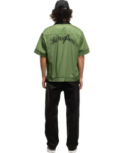 Neighborhood Bowling Shirt Ss Green><noscript><img width=