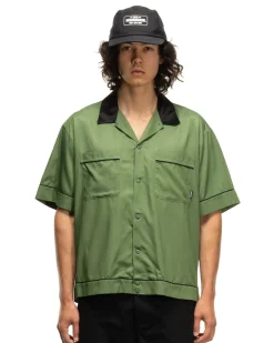 Neighborhood Bowling Shirt Ss Green><noscript><img width=