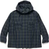 Engineered Garments Cagoule Shirt Crushed Taffeta Blackwatch>Men Shirts