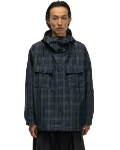 Engineered Garments Cagoule Shirt Crushed Taffeta Blackwatch><noscript><img width=