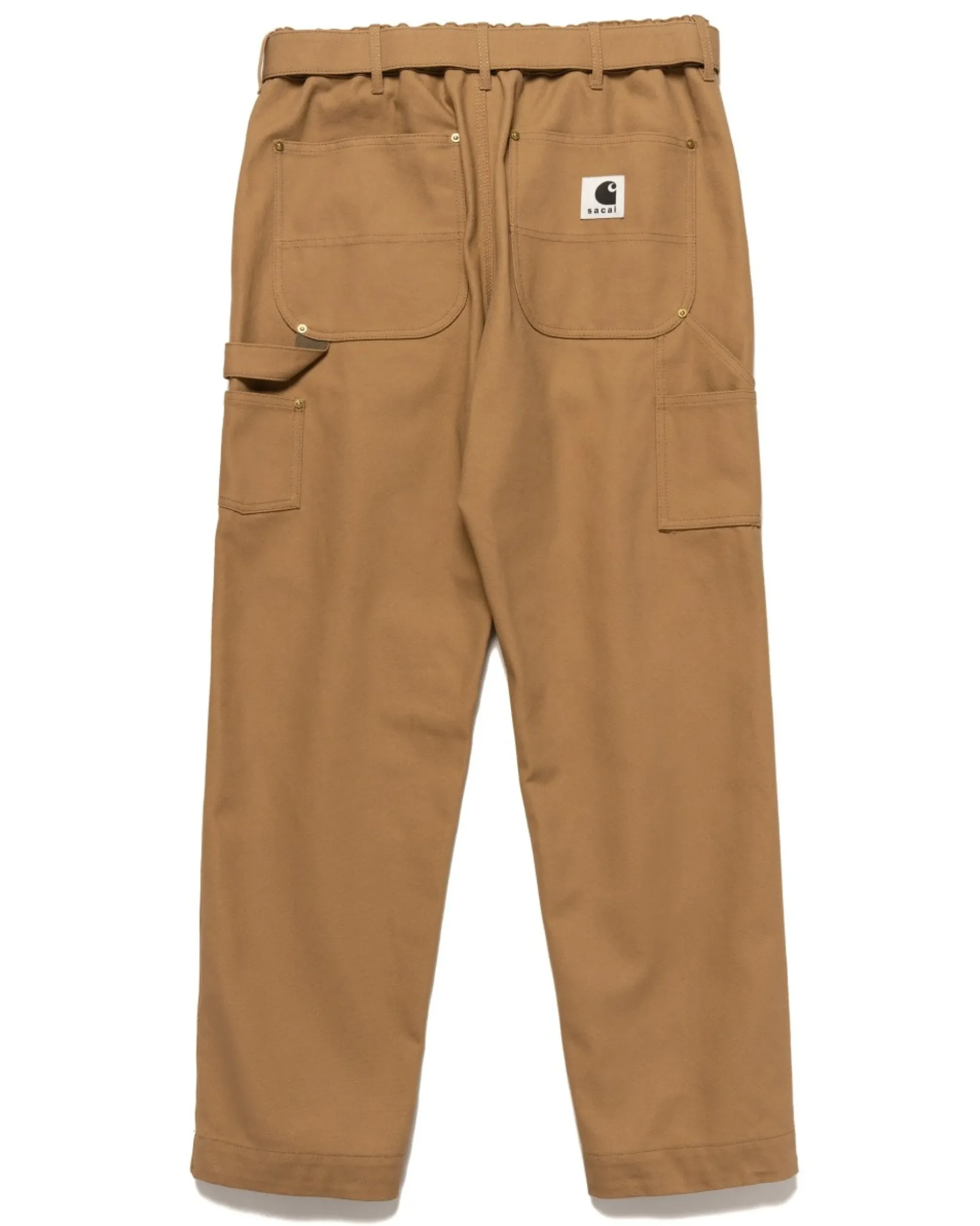 sacai Carhartt Wip Canvas Pants Beige>Men Bottoms