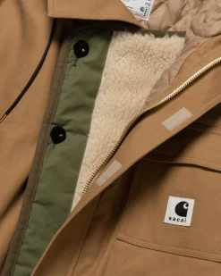 sacai Carhartt Wip Canvas Parka Siberian Beige><noscript><img width=