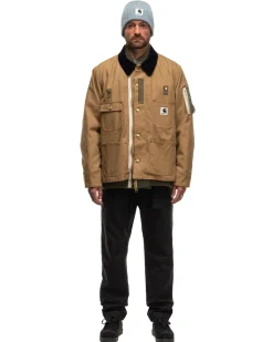 sacai Carhartt Wip Canvas X Ma-1 Jacket Detroit Beige>Men Outerwear