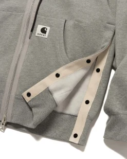 sacai Carhartt Wip Hoodie Light Gray><noscript><img width=