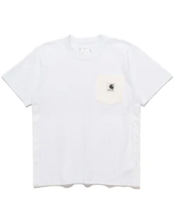 sacai Carhartt Wip T-Shirt White>Men T-Shirts