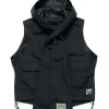 KAPITAL 60/40 Cloth Gale Vest Black>Men Outerwear