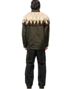 KAPITAL 60/40Cloth X Boa Fleece Nordic Anorak Brown><noscript><img width=