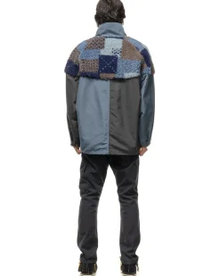 KAPITAL 60/40Cloth X Tugihagi Fleece Hutte Anorak Navy><noscript><img width=