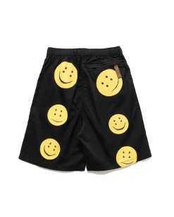 KAPITAL Combed Burberry Easy Shorts (Rainbowy) Black X Yellow><noscript><img width=