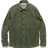 Stone Island Cotton Corduroy 400 Tc Overshirt Sage>Men Shirts