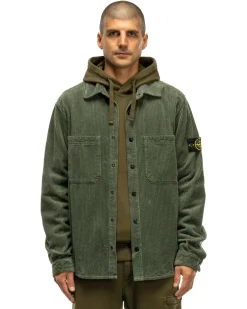 Stone Island Cotton Corduroy 400 Tc Overshirt Sage><noscript><img width=