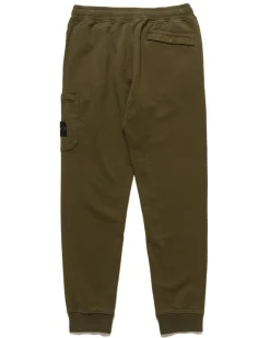 Stone Island Cotton Fleece Garment Dyed 1 Pocket Sweatpant Olive><noscript><img width=