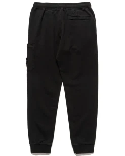 Stone Island Cotton Fleece Garment Dyed 1 Pocket Sweatpant Black><noscript><img width=