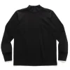 sacai Cotton Jersey High Neck L/S T-Shirt Black>Men T-Shirts