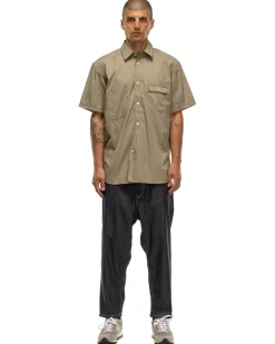 Junya Watanabe MAN Cotton Nylon Ss Shirt Khaki>Men Outerwear