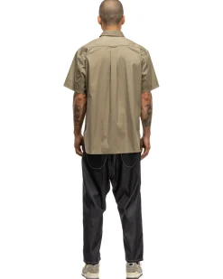 Junya Watanabe MAN Cotton Nylon Ss Shirt Khaki><noscript><img width=