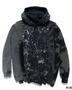 Needles 5 Cuts Hoody-B&W Mishmash><noscript><img width=