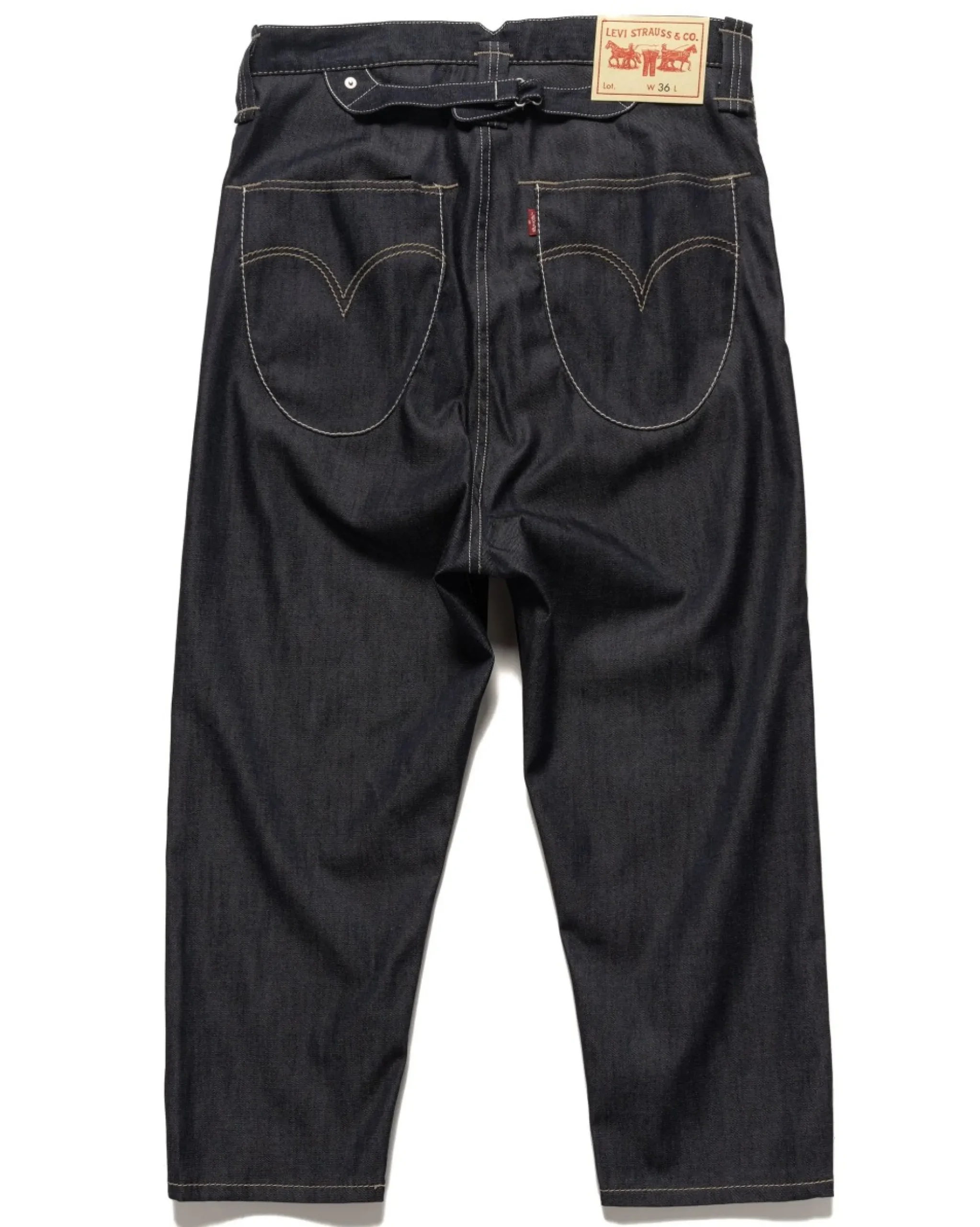 Junya Watanabe MAN Drop Crotch Denim Indigo>Men Bottoms