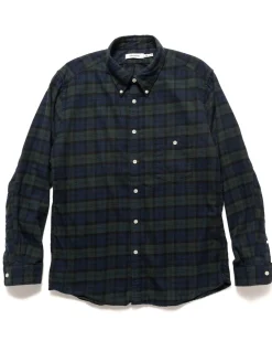 nonnative Dweller B.D. Shirt Cotton Tartan Check Black Watch>Men Shirts