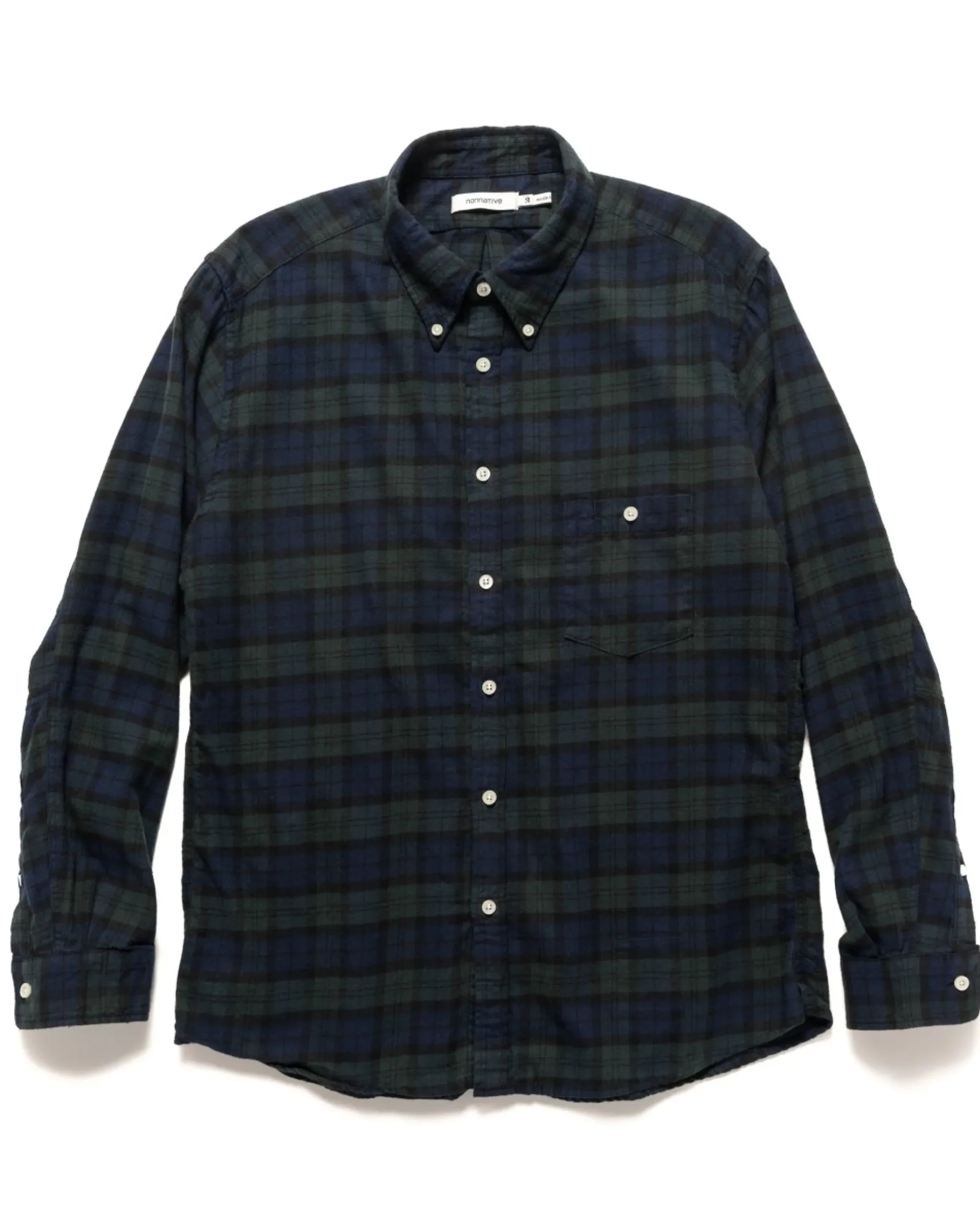 nonnative Dweller B.D. Shirt Cotton Tartan Check Black Watch>Men Shirts