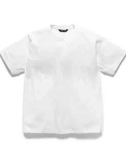 HAVEN Excel Relaxed Fit T-Shirt S/S-Siro Cotton Jersey White>Men T-Shirts