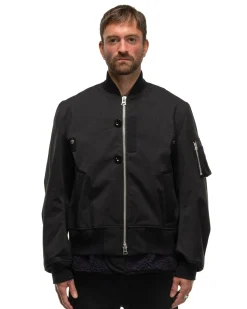 sacai Faux Suede Mix Blouson Black><noscript><img width=