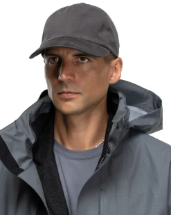 HAVEN Field Cap-Duca Visconti Emerized Cotton Twill Charcoal>Men Headwear