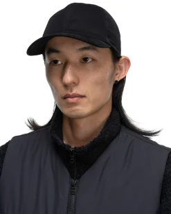 HAVEN Field Cap-Duca Visconti Emerized Cotton Twill Black>Men Headwear