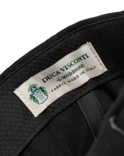 HAVEN Field Cap-Duca Visconti Emerized Cotton Twill Black><noscript><img width=