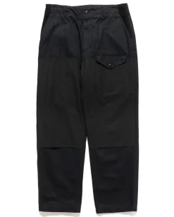 Engineered Garments Field Pant Cotton Herringbone Twill Black>Men Bottoms
