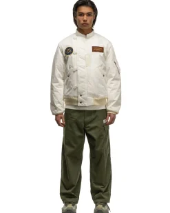 Human Made Flight Jacket White><noscript><img width=
