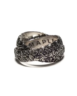 MAPLE Floral Linked Ring Silver 925>Men Accessories