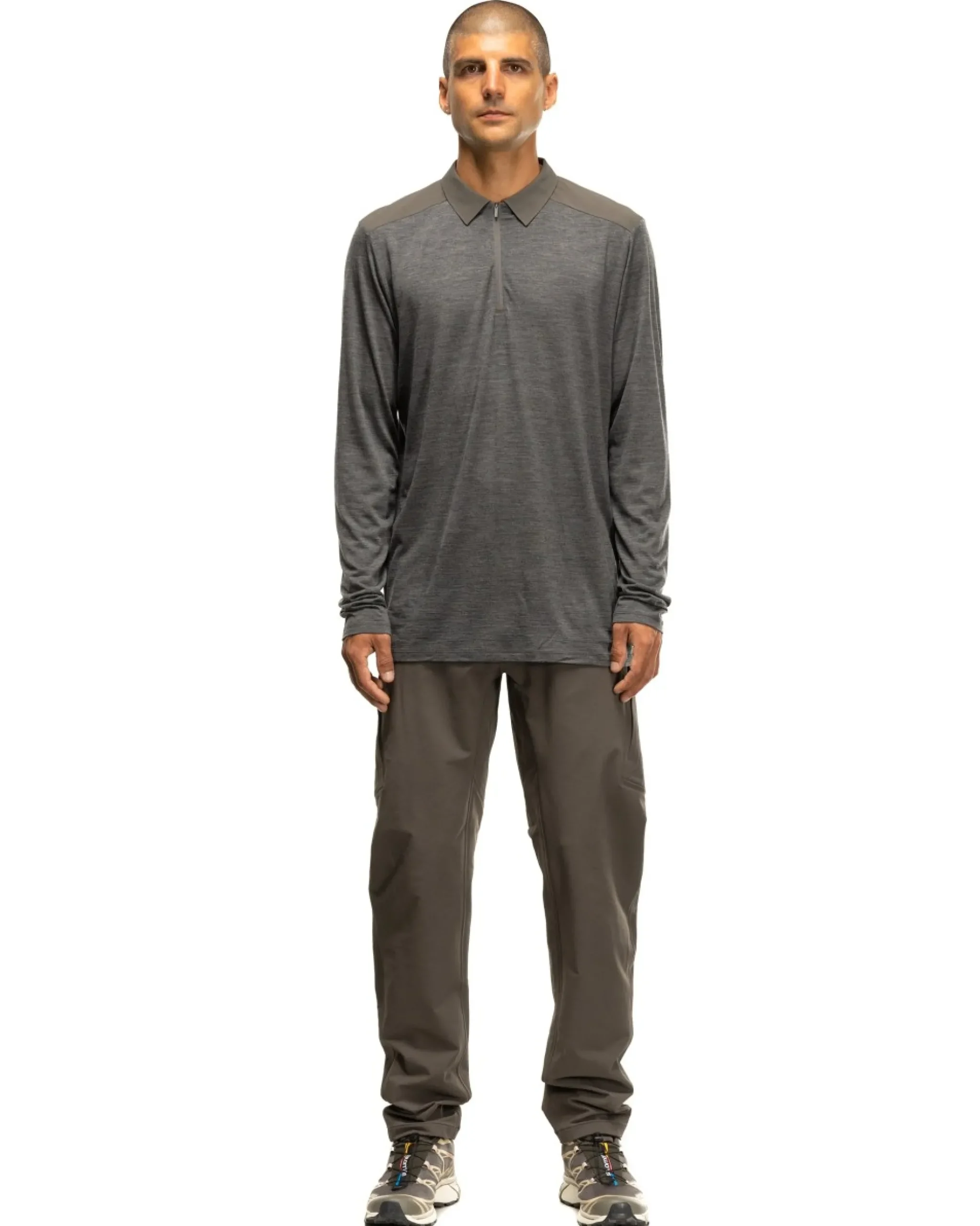 Veilance Frame Ls Polo Shade Heather>Men Shirts