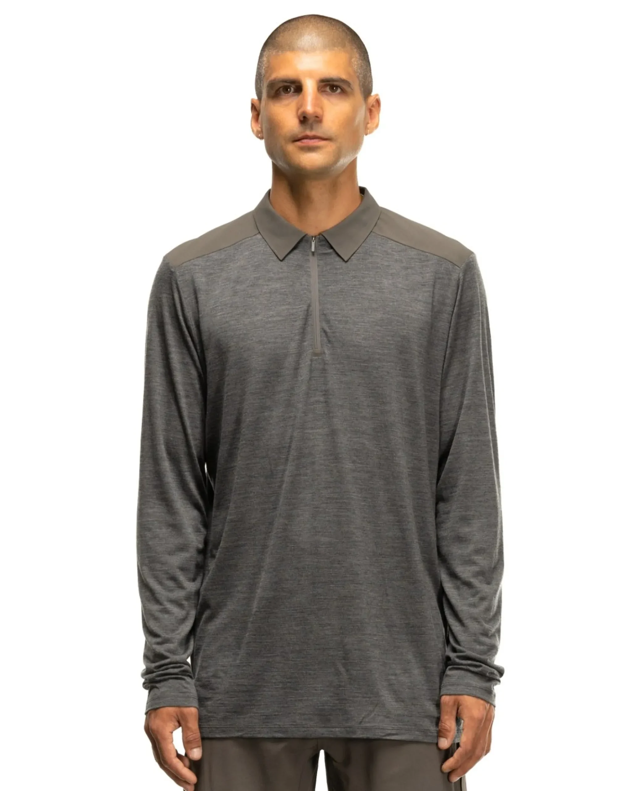 Veilance Frame Ls Polo Shade Heather>Men Shirts