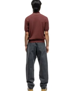 KAPITAL 14G Knit Carol Polo Burgundy><noscript><img width=