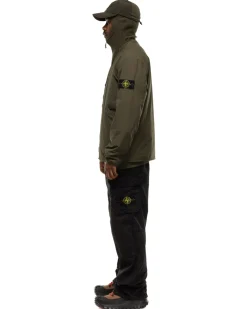 Stone Island Gabardine Cotton Stretch Cargo Pants Black><noscript><img width=