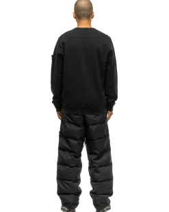 Stone Island Garment Dyed Brushed Cotton Fleece Crewneck Black><noscript><img width=