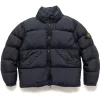 Stone Island Garment Dyed Crinkle Reps Recycled Nylon Down Jacket Navy Blue>Men Outerwear