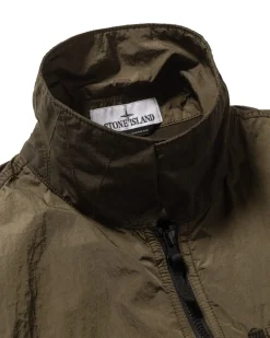 Stone Island Garment Dyed Crinkle Reps Recycled Nylon Overshirt Olive><noscript><img width=