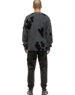 Stone Island Garment Dyed Hand Colouring Sweater Lead Grey><noscript><img width=