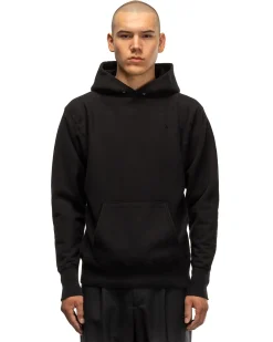 ATON Garment Dyed Urake Hoodie Black><noscript><img width=