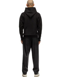 ATON Garment Dyed Urake Hoodie Black><noscript><img width=