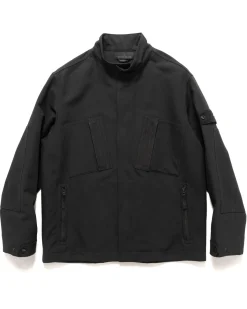 Stone Island Ghost Piece Gabardine Doppio Jacket Black>Men Outerwear